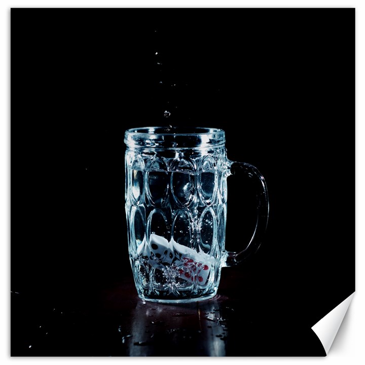 Glass Water Liquid Background Canvas 20  x 20  