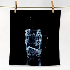 Glass Water Liquid Background Face Towel by BangZart