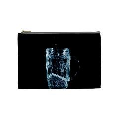 Glass Water Liquid Background Cosmetic Bag (medium)  by BangZart