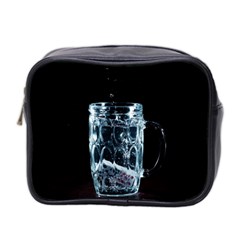 Glass Water Liquid Background Mini Toiletries Bag 2-side by BangZart