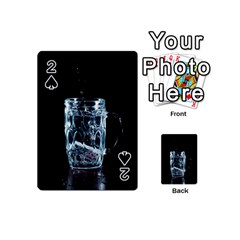 Glass Water Liquid Background Playing Cards 54 (mini)  by BangZart