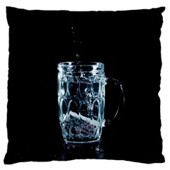 Glass Water Liquid Background Large Flano Cushion Case (one Side) by BangZart