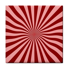 Sun Background Optics Channel Red Tile Coasters by BangZart