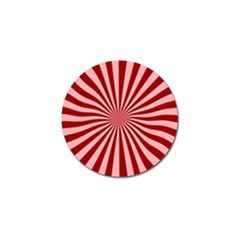 Sun Background Optics Channel Red Golf Ball Marker by BangZart