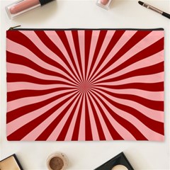 Sun Background Optics Channel Red Cosmetic Bag (xxxl)  by BangZart