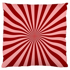 Sun Background Optics Channel Red Standard Flano Cushion Case (two Sides) by BangZart