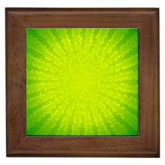 Radial Green Crystals Crystallize Framed Tiles by BangZart