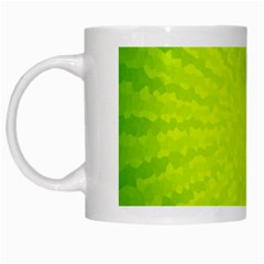 Radial Green Crystals Crystallize White Mugs by BangZart