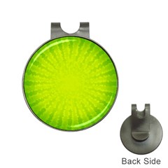 Radial Green Crystals Crystallize Hat Clips With Golf Markers by BangZart