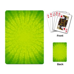 Radial Green Crystals Crystallize Playing Card by BangZart