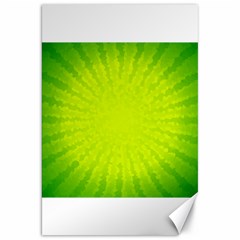 Radial Green Crystals Crystallize Canvas 20  X 30   by BangZart