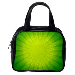 Radial Green Crystals Crystallize Classic Handbags (one Side) by BangZart