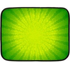 Radial Green Crystals Crystallize Fleece Blanket (mini) by BangZart