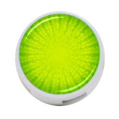 Radial Green Crystals Crystallize 4-port Usb Hub (one Side) by BangZart