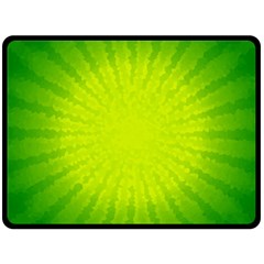 Radial Green Crystals Crystallize Fleece Blanket (large)  by BangZart