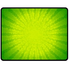 Radial Green Crystals Crystallize Fleece Blanket (medium)  by BangZart