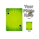 Radial Green Crystals Crystallize Playing Cards 54 (Mini)  Front - Spade2