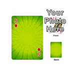 Radial Green Crystals Crystallize Playing Cards 54 (Mini)  Front - Diamond5