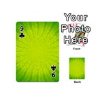 Radial Green Crystals Crystallize Playing Cards 54 (Mini)  Front - Club9