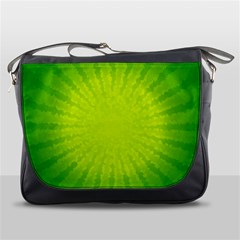 Radial Green Crystals Crystallize Messenger Bags by BangZart