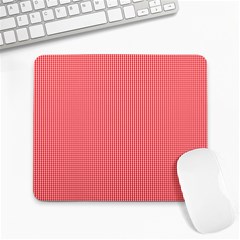 Christmas Red Velvet Mini Gingham Check Plaid Large Mousepads