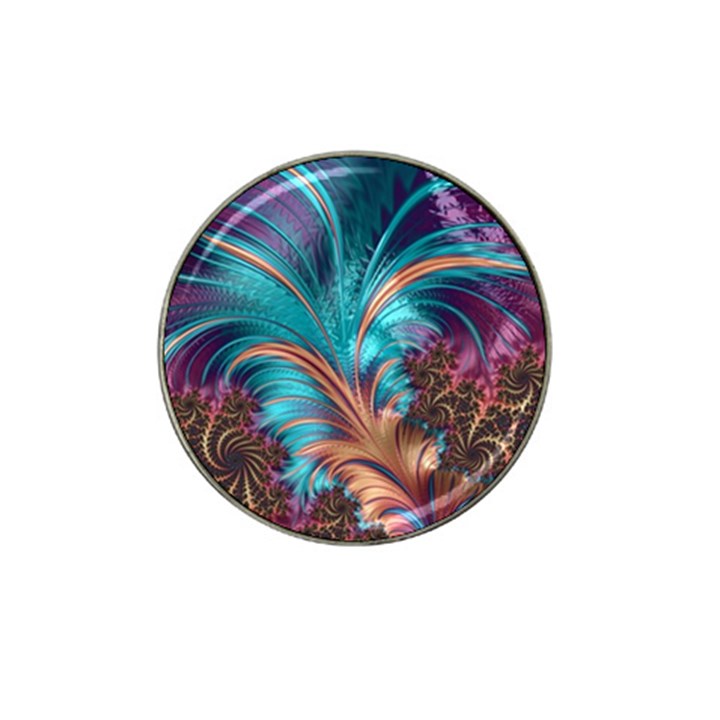 Feather Fractal Artistic Design Hat Clip Ball Marker (10 pack)