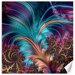 Feather Fractal Artistic Design Canvas 20  X 20   by BangZart