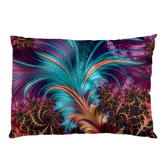 Feather Fractal Artistic Design Pillow Case by BangZart