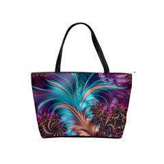 Feather Fractal Artistic Design Shoulder Handbags by BangZart