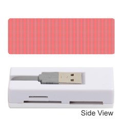 Christmas Red Velvet Mini Gingham Check Plaid Memory Card Reader (stick) 