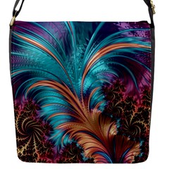 Feather Fractal Artistic Design Flap Messenger Bag (s) by BangZart