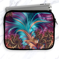 Feather Fractal Artistic Design Apple Ipad 2/3/4 Zipper Cases by BangZart