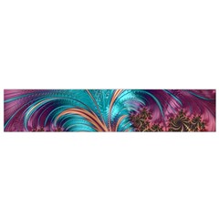 Feather Fractal Artistic Design Flano Scarf (small) by BangZart