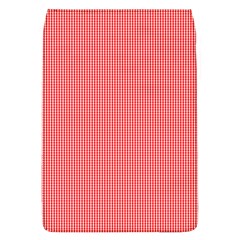 Christmas Red Velvet Mini Gingham Check Plaid Flap Covers (l)  by PodArtist