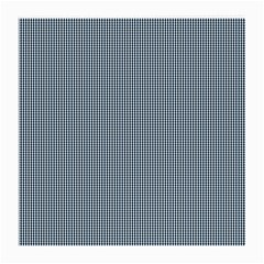 Silent Night Blue Mini Gingham Check Plaid Medium Glasses Cloth (2-side)