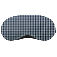 Silent Night Blue Mini Gingham Check Plaid Sleeping Masks