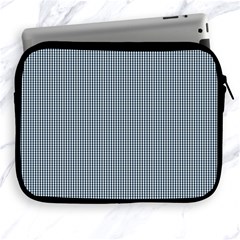 Silent Night Blue Mini Gingham Check Plaid Apple Ipad 2/3/4 Zipper Cases