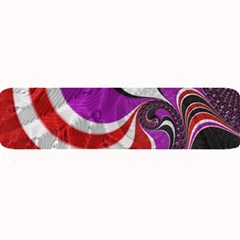 Fractal Art Red Design Pattern Large Bar Mats by BangZart