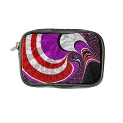 Fractal Art Red Design Pattern Coin Purse