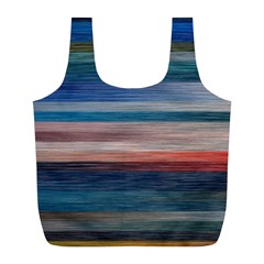 Background Horizontal Lines Full Print Recycle Bags (l)  by BangZart