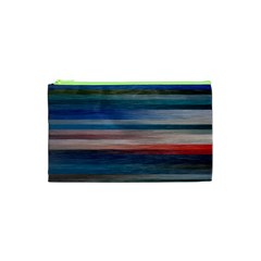 Background Horizontal Lines Cosmetic Bag (xs) by BangZart