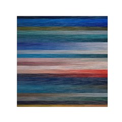 Background Horizontal Lines Small Satin Scarf (square) by BangZart