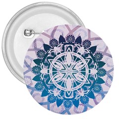 Mandalas Symmetry Meditation Round 3  Buttons by BangZart