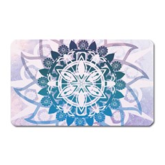 Mandalas Symmetry Meditation Round Magnet (rectangular) by BangZart