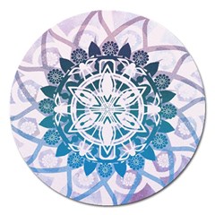 Mandalas Symmetry Meditation Round Magnet 5  (round) by BangZart