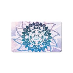 Mandalas Symmetry Meditation Round Magnet (name Card) by BangZart