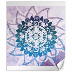 Mandalas Symmetry Meditation Round Canvas 8  X 10  by BangZart