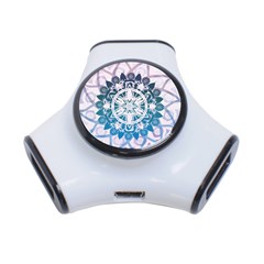 Mandalas Symmetry Meditation Round 3-port Usb Hub by BangZart