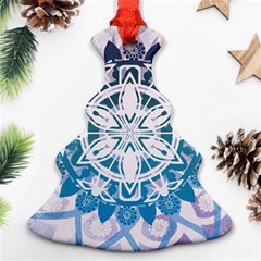 Mandalas Symmetry Meditation Round Ornament (christmas Tree) 