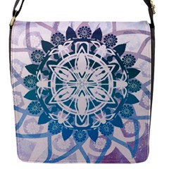 Mandalas Symmetry Meditation Round Flap Messenger Bag (s) by BangZart